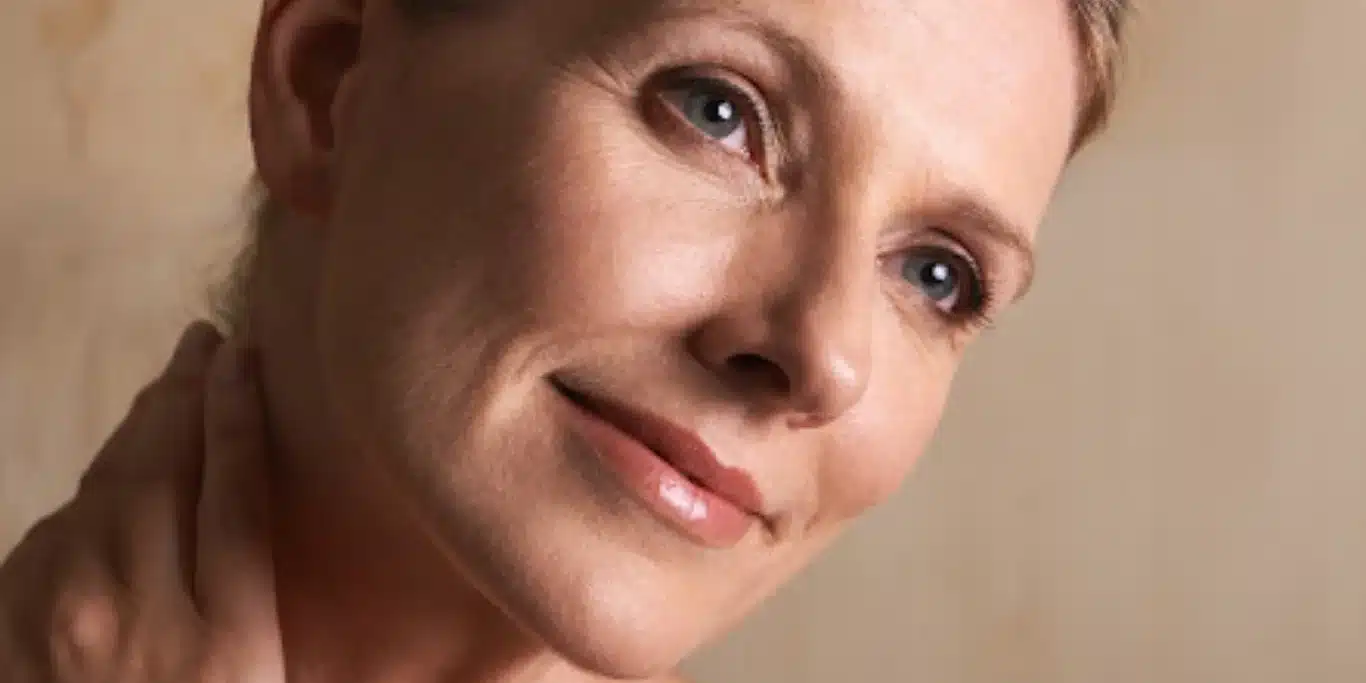 mature woman with beautiful skin